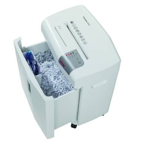 Distruggidocumenti uso moderato HSM SHREDSTAR X13 - P-4 - 23 L - taglio a frammenti 4x37 mm bianco/argento 1057121